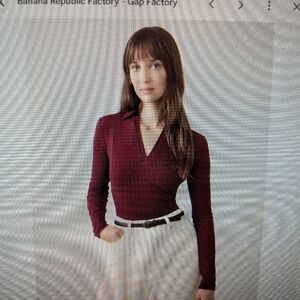 Banana Republic Factory Sof Stretch Polo. Brand new. Sold Out. Vino Rossi.